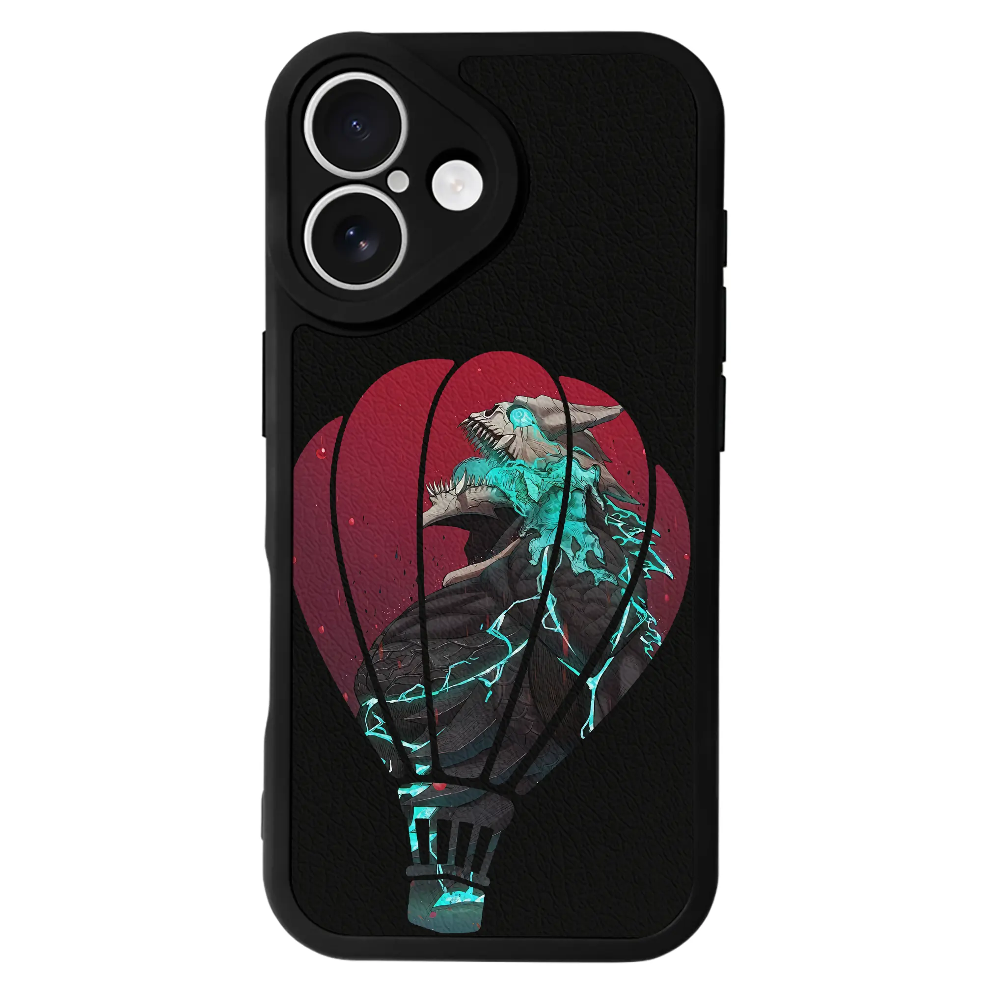 怪獣8号 グッズ,日比野カフカ - IPhone 16シリーズ対応 ・ シリコンスマホケース ・ レザー調 ・ 高精度フィット ・ 耐衝撃 ・ ワイヤレス充電対応 ・ 精密カット